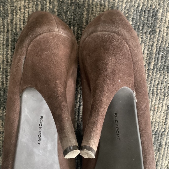 Rockport Adiprene by Adidas Womens Suede Leather Open Toe Platform Heels - Picture 7 of 8